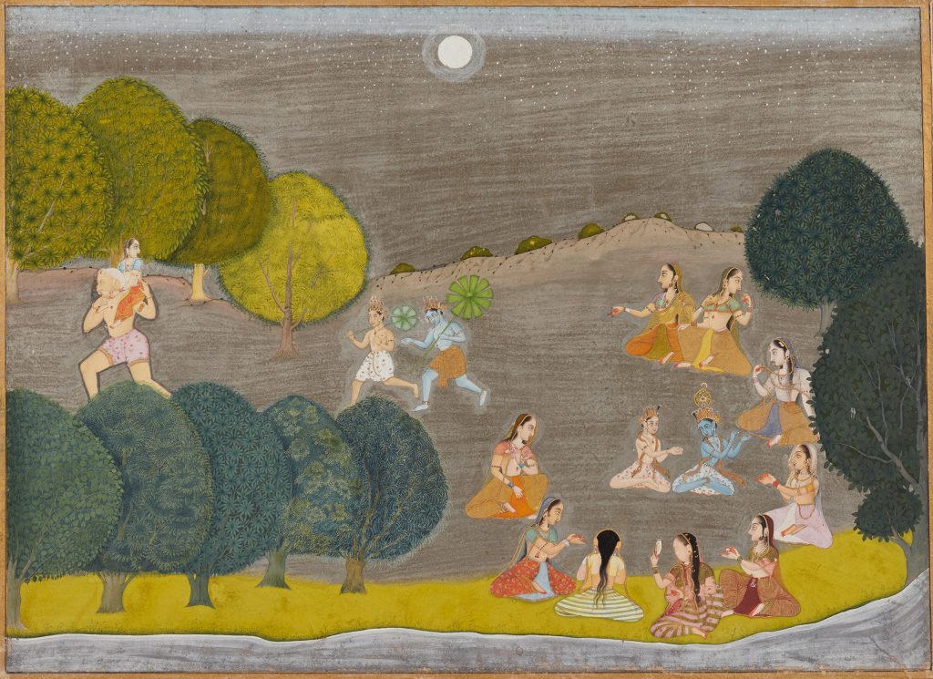 Krishna and Balarama in Pursuit of the Demon Shankashura, (Cira 1690)