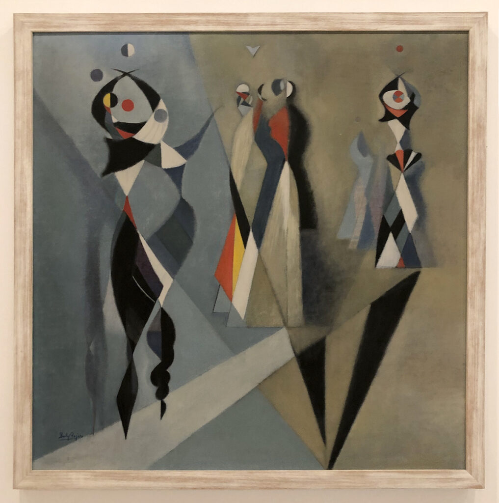 Delhy Tejero, The Music (1952-53), oil on panel, 43 x 43 inches