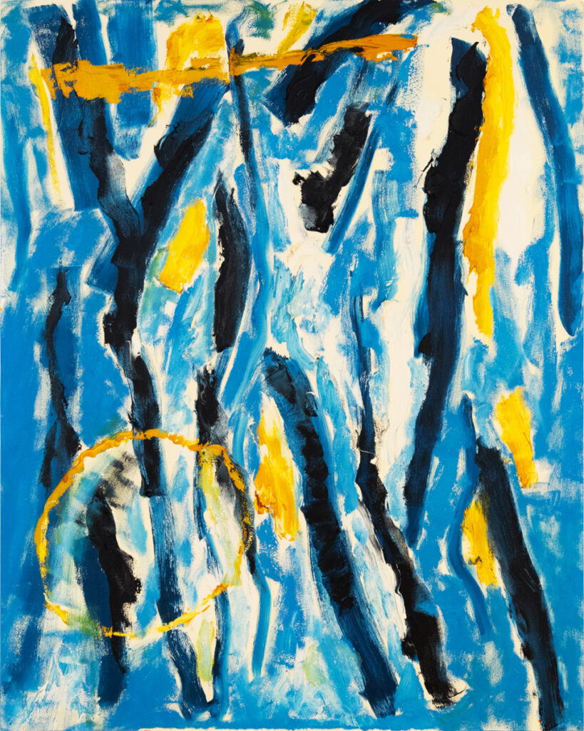 John Meredith, Emperor (1993), oil on canvas, 68 x 48 inches