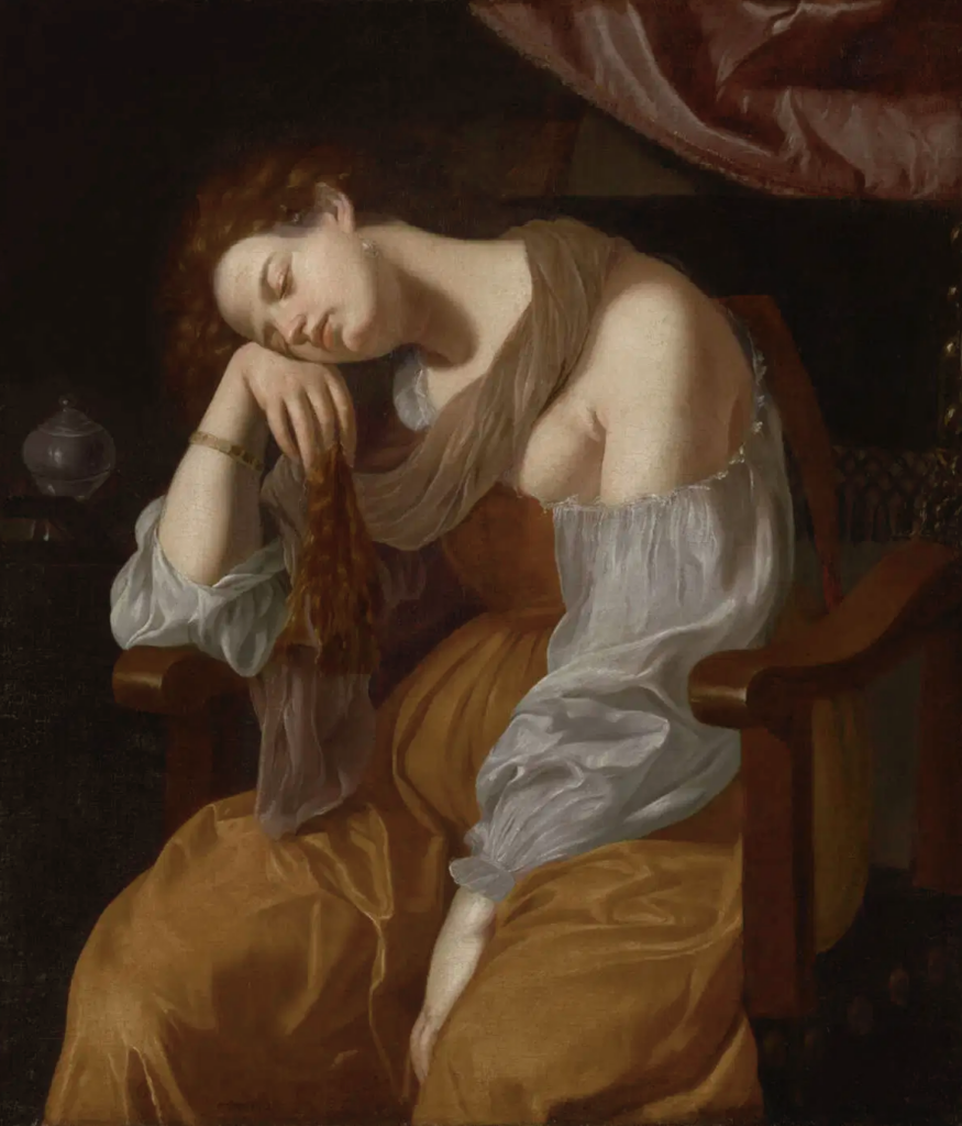 Artemisia Gentileschi, Penitent Mary Magdalene, circa 1625/1626, oil on canvas