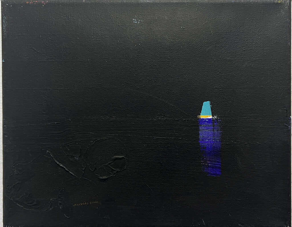 Joe Diggs, Being Boys Experience #9, 2021, oil on canvas, 8 x 10 in