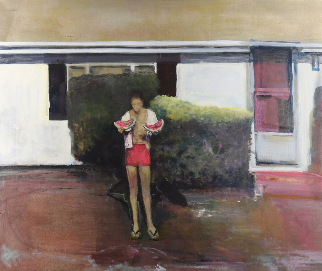 Joe Diggs, I Dare You, 2025, oil on canvas, 50 x 60 inches