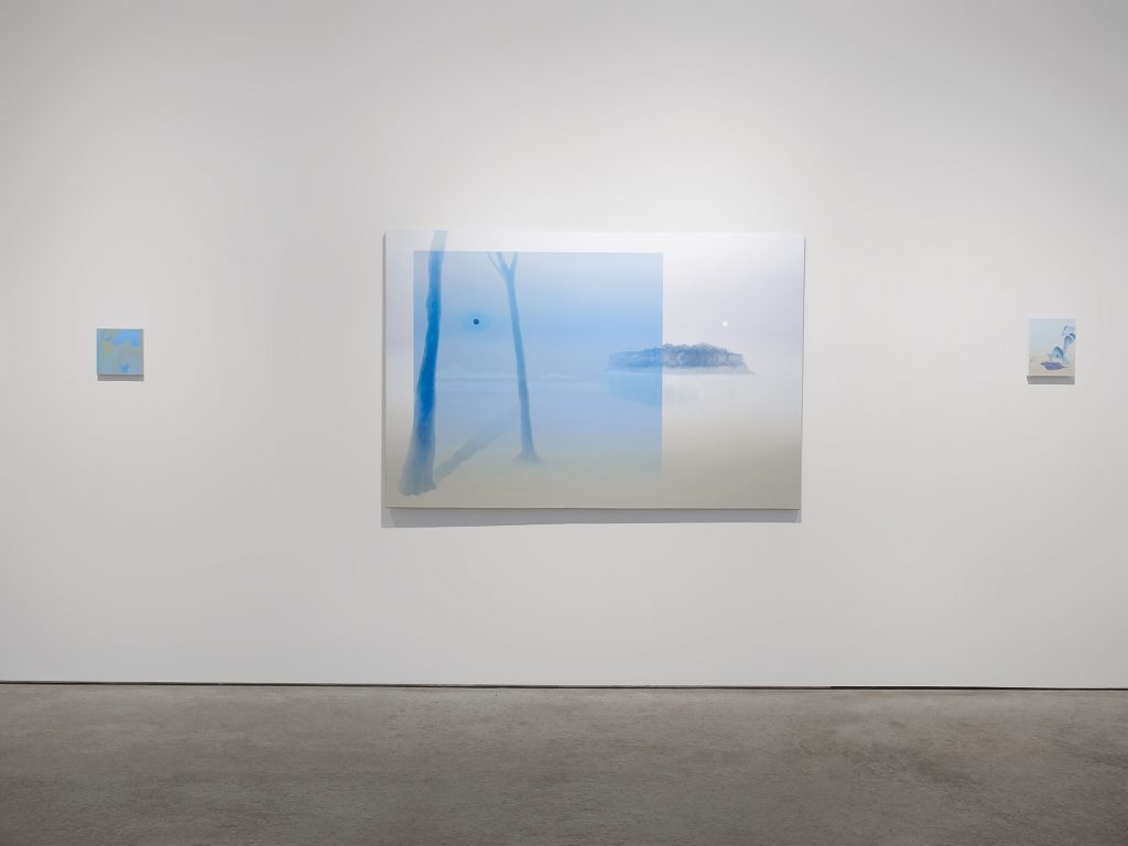 Installation view of Losing Ghosts at Detour Gallery, New York, featuring works by Sona Lee. Photo by Annie Xie