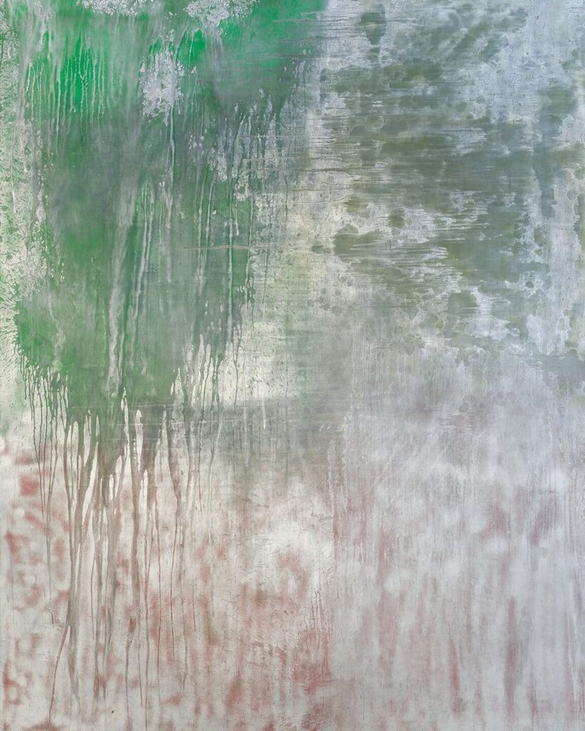 Murray Hochman, Large Polychrome No. 2, 2005, aerosol paint on canvas, 120 x 96 in.