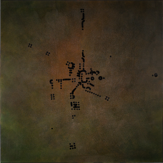 Paul Michael Graves, Fig. CXXXVIII., 2024, oil on canvas, 48 x 48 in, 121.9 x 121.9 cm