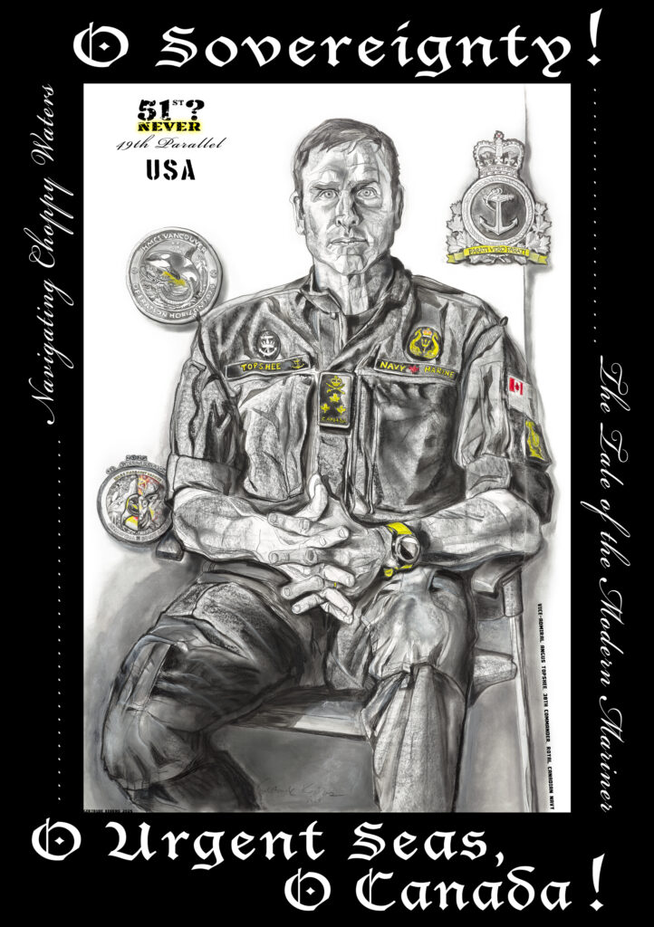 O URGENT SEAS (Vice-Admiral Angus Topshee), 2025, Commander, Royal Canadian Navy, Archival pigment print on Kodak Professional Inkjet Gloss Paper with matte film, 167.5  x 118 cm / 66 x 46.5 in


