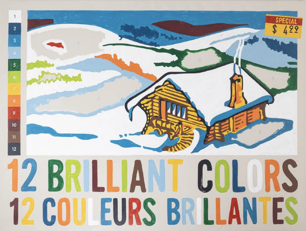 Christopher Rouleau, 2026, 12 Brilliant Colors, Latex, acrylic and enamel on canvas, 54" × 72"