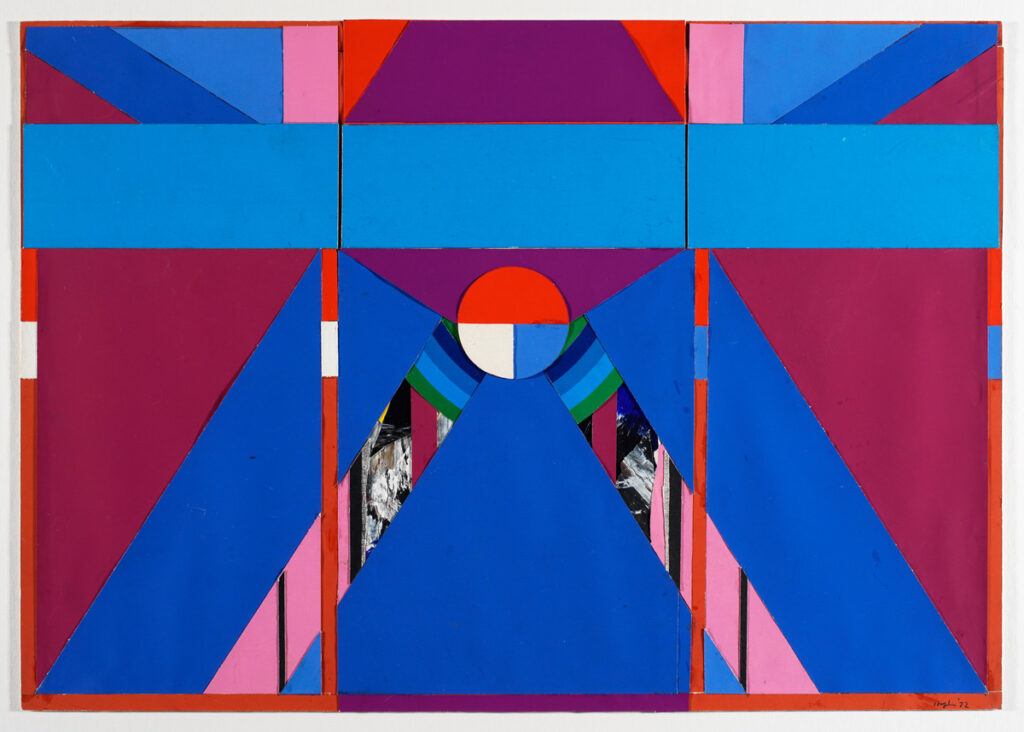 Budd Hopkins, Collage for Mahler's Castle, 1970, collaged paper, paint, 16 x 20 inches (photo Todd Bartel)