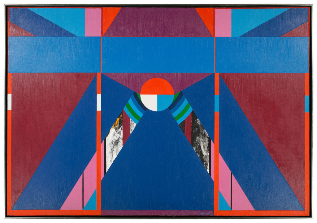 Budd Hopkins, Study for Mahler's Castle, 1972, acrylic on canvas, 36 x 53 inches (photo Todd Bartel)