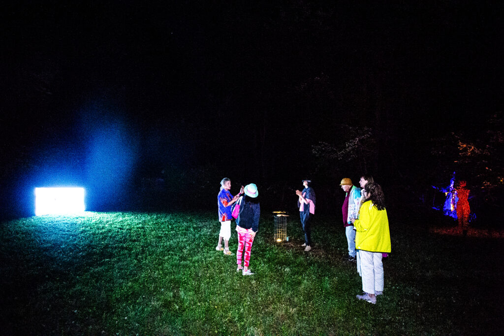 Artists and visitors at Villa Isis. Photo Credit: Chunbum Park