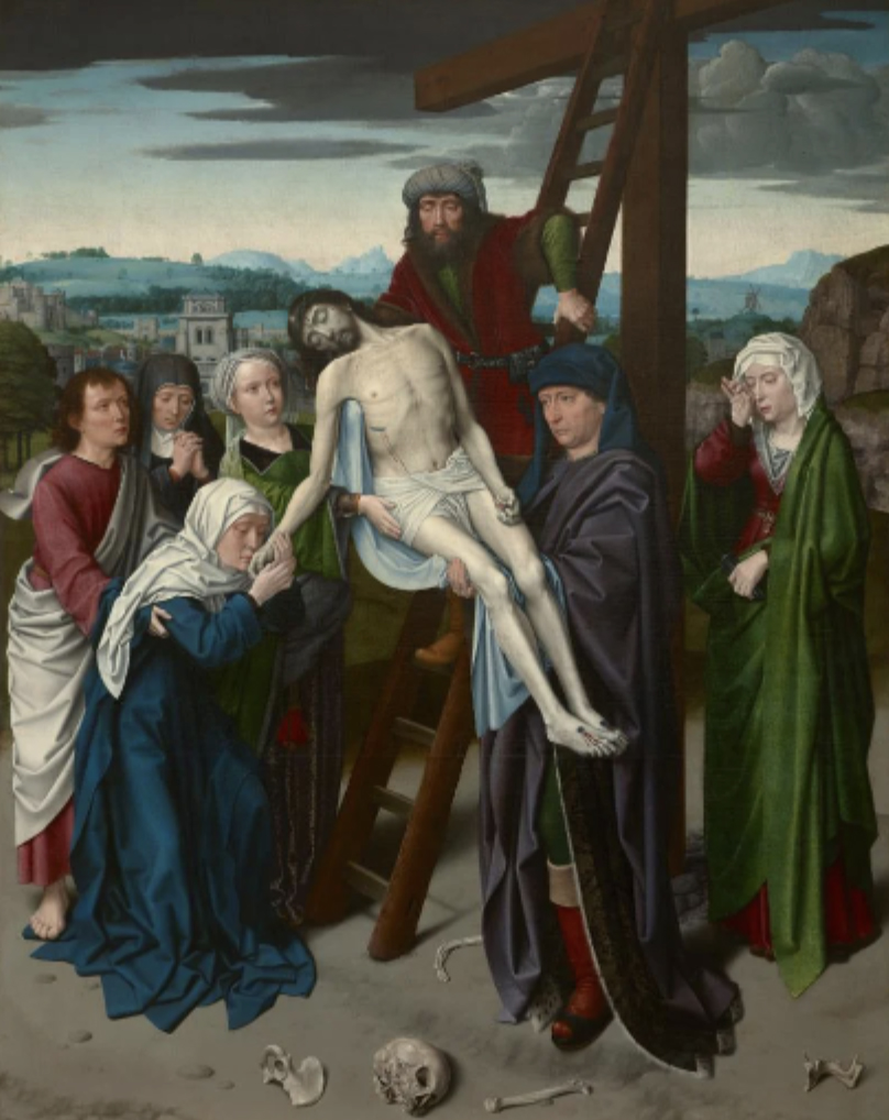 Gerard David (1460-1523), The Deposition, 1495-1500, Oil on canvas, 56-1/8 x 44-1/4 inches