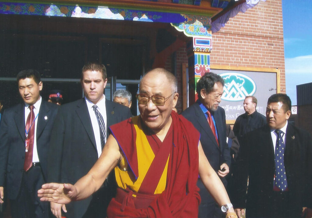 Dalai Lama at Tibetan-Canadian Cultural Centre during his visit on October 31, 2007 in Toronto. Photo by Beatrice Egolf