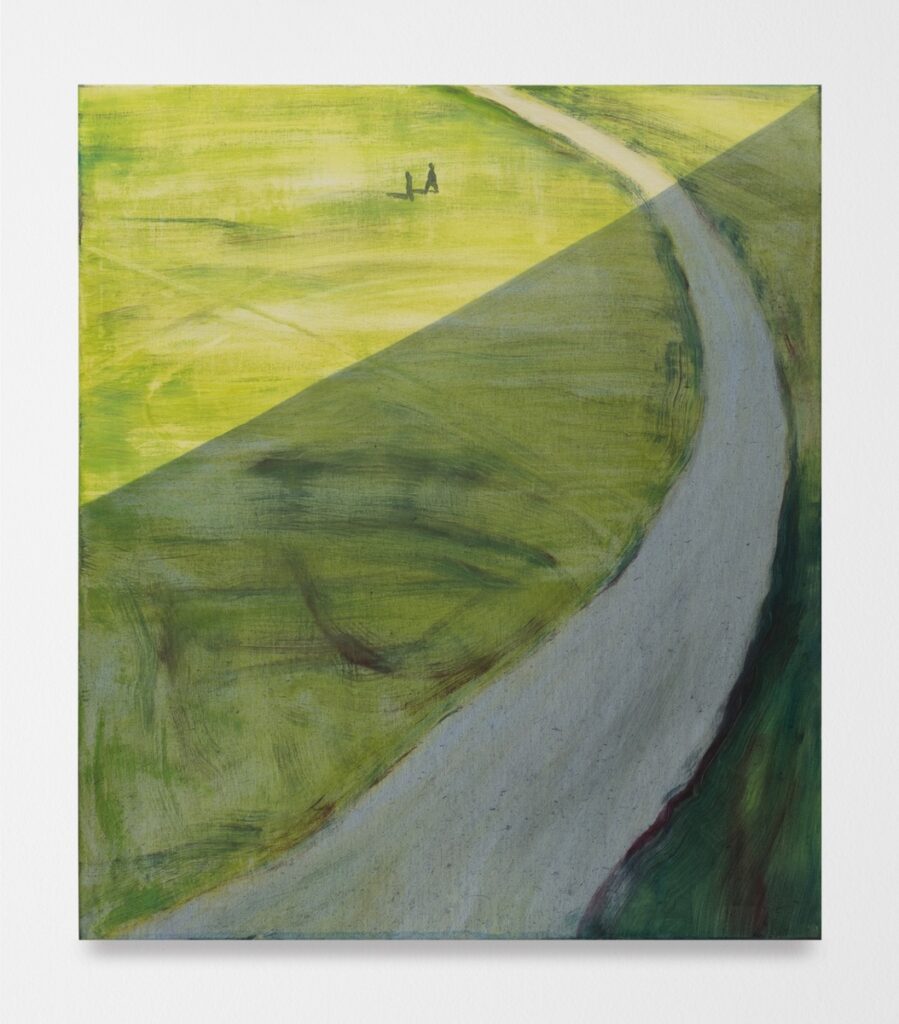 Anna-Maria Škroba, High perspective, 2026, oil on canvas, 38⅝ x 33½ inches