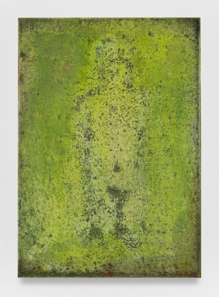 Anna-Maria Škroba, May, 2026, oil on jute, 16⅞ x 11¾ inches