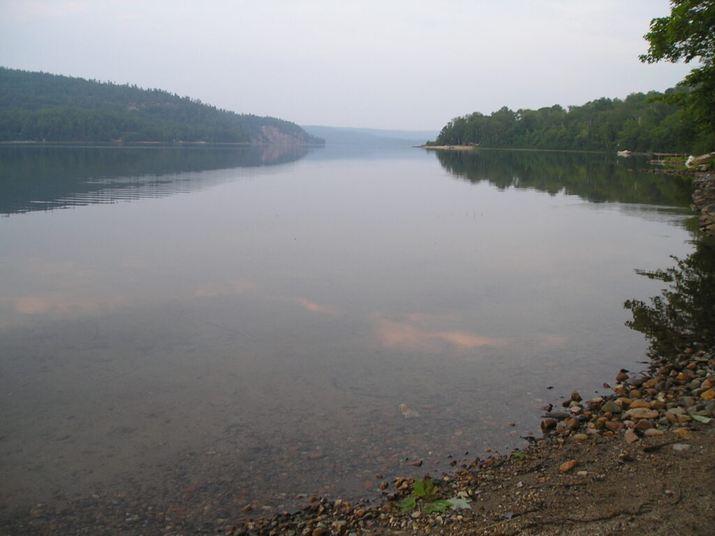Granary Lake, Blind River. View from the Salomaa family camp in 2008. Photo by Steve Rockwell