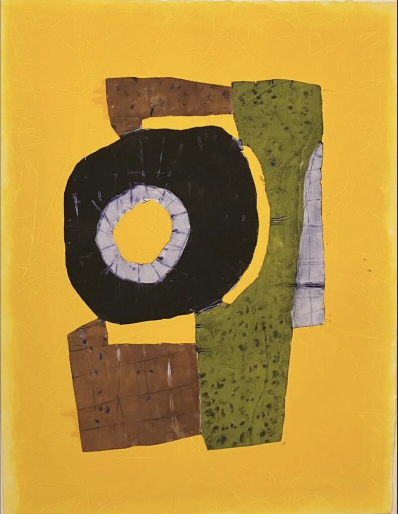 Harold Wortsman, Balancing Sphere, 2022, hand-tooled intaglio print on Rives BFK paper, 20 x 15”
© Harold Wortsman / Image courtesy of Gagné Contemporary