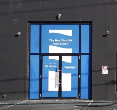 modern.toronto front doors at 230 Niagara Street