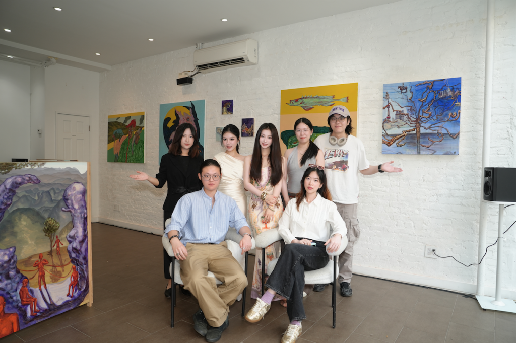 Tan and her artists at Nguyen Wahed, including Yiming Tang and Xinzi Luo