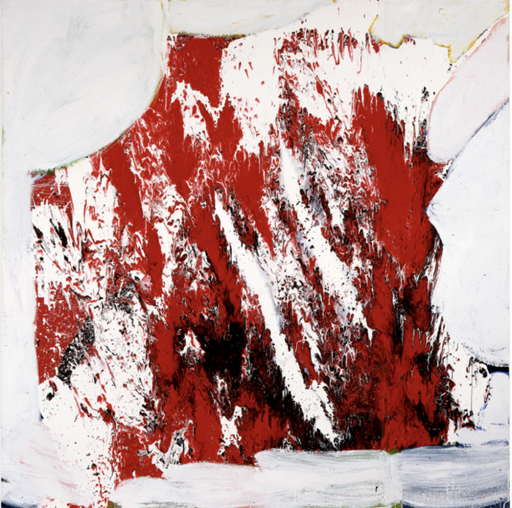 William Ronald, Untitled, 1997, acrylic on canvas, 72 x72 inches. recognized as one of Ronald's final work. Courtesy of the Christopher Cutts Gallery. 


