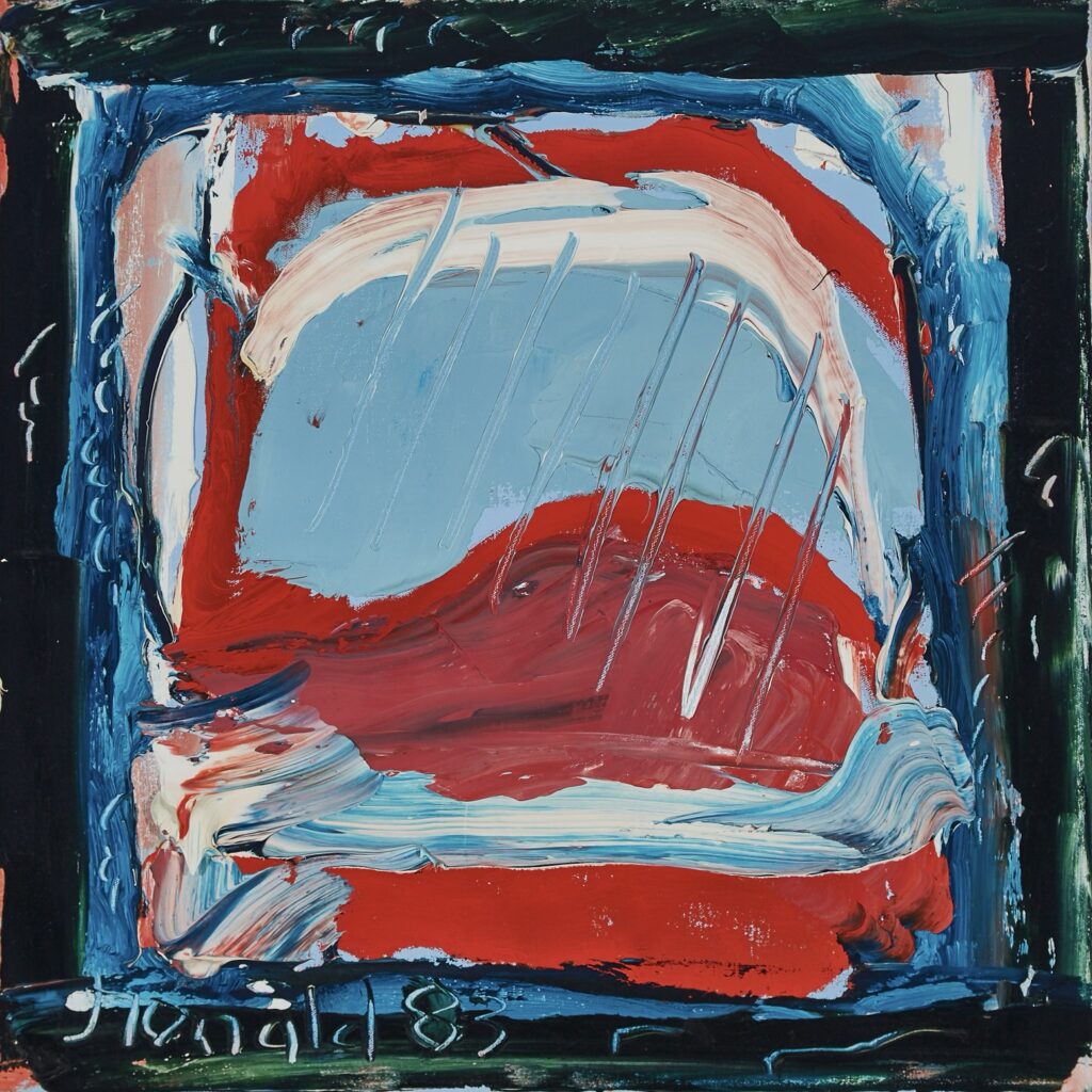 William Ronald, Wellfleet Harbour, 1983, oil on canvas, 20 x 20 inches. Private collection